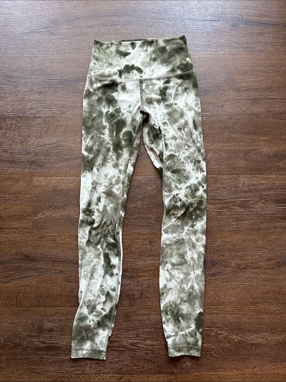 lululemon athletica Olive Green Tie-Dye High-Rise Leggings